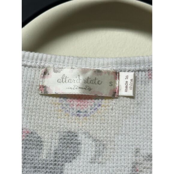 ALTAR'D STATE Two Piece Waffle Knit Pajama Set, Llama Novelty Print, Sz S - Picture 6 of 11